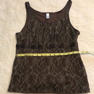 Women’s Merona size M lace y lined tank top